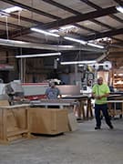 CMS employees working in the shop.